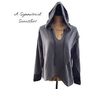 Grey A-symmetrical Sweatshirt
